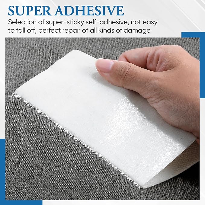 Canvas Patch 5.5 x 8 Inches 6Pcs Self-Adhesive Waterproof Canvas Patch Kit for Repairing Tents,Sofas,Boat Covers,Camping Chair,Awnings,Car Seats.(Dark Gray)