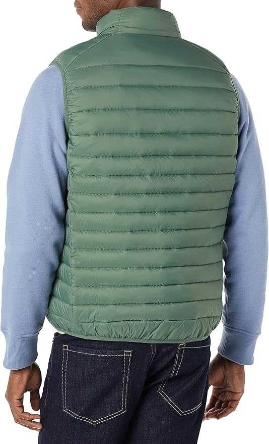 Amazon Essentials Mens Lightweight Water-Resistant Packable Puffer Vest