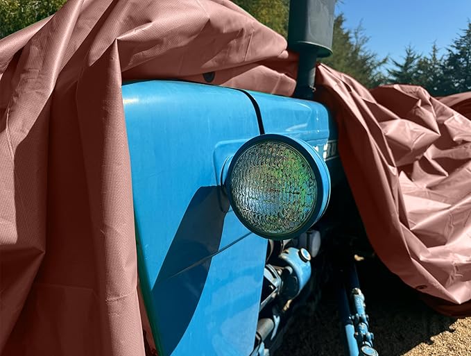 RENEGADE Industrial Tarp 10x8 ft Brown – Heavy Duty, Waterproof, UV-Resistant, PFAS-Free – All-Purpose Tarpaulin for Construction, Outdoor Projects, Camping & Equipment