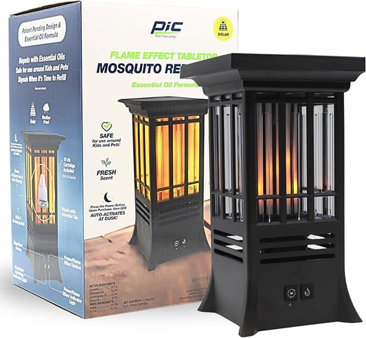 PIC Solar Flame Effect Tabletop Mosquito Repellent
