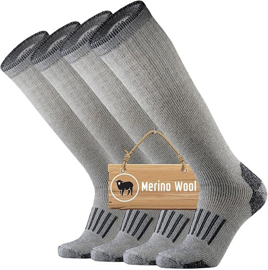 ONKE Max Full Cushion Knee High Socks for Men Steel Toe Work Boot Over the Calf OTC Moisture Wicking Thermal Hiking Hunting