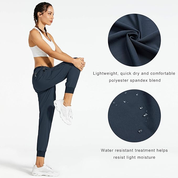 Libin Women's Cargo Joggers Lightweight Quick Dry Hiking Pants Athletic Lounge Casual Travel
