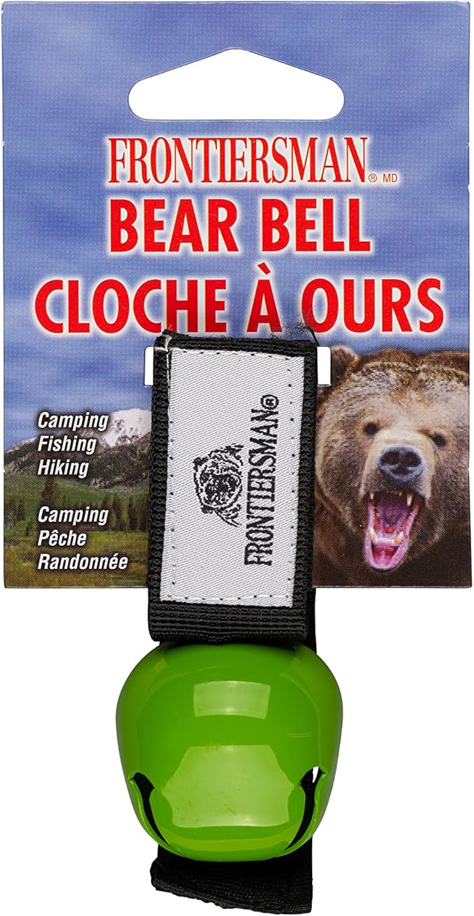 SABRE Frontiersman Bear Bell, Magnetic Silencer, Durable Hook and Loop Strap Attachment, Helps To Prevent Startling Bears While Hiking