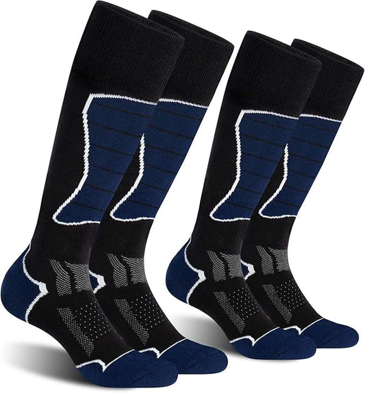 CS CELERSPORT 2/3/4 Pack Ski Socks for Men and Women Skiing, Snowboarding, Winter Performance Socks