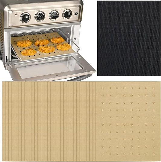 WMKGG 100 PCS Air Fryer Oven Liners, 13 x 12 inch Perforated Rectangular Parchment Paper Disposable Liners for Ninja Foodi, XL Air Fryer, Cuisinart, Breville Toaster Oven