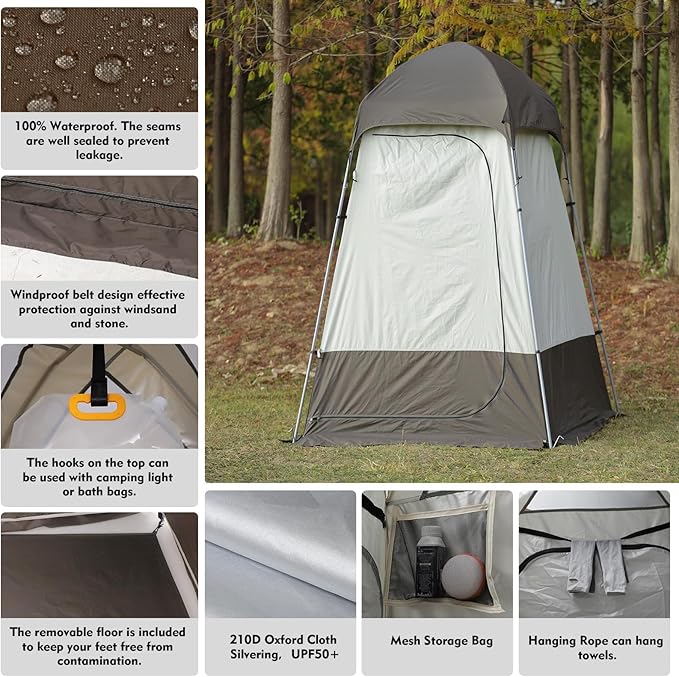 Privacy Shower Tent Dressing Showers Changing Rooms Portable Camping Toilet Rain Shelter for Beach Outdoors