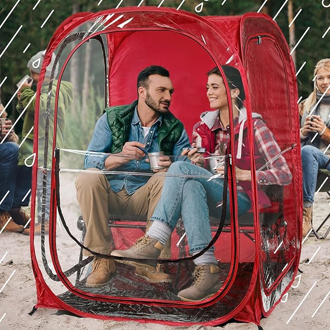 WeatherPod® The Original Shark Tank MyPod™ 1-2 Person Pop-Up Pod - Stay Warm, Dry, and Out of The Sun - Weather Pod for Sports, Rain, or Wind