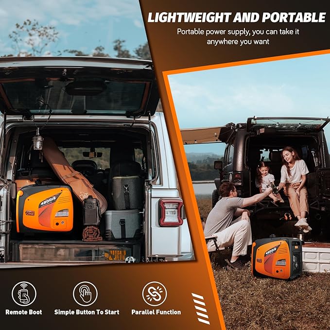 LIFAN 4800W Portable Inverter Generator with Dual Start Mode – Quiet, Fuel-Efficient, and Compact for Home, RV, and Outdoor Use (LF4800iE)