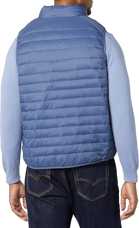 Amazon Essentials Mens Lightweight Water-Resistant Packable Puffer Vest