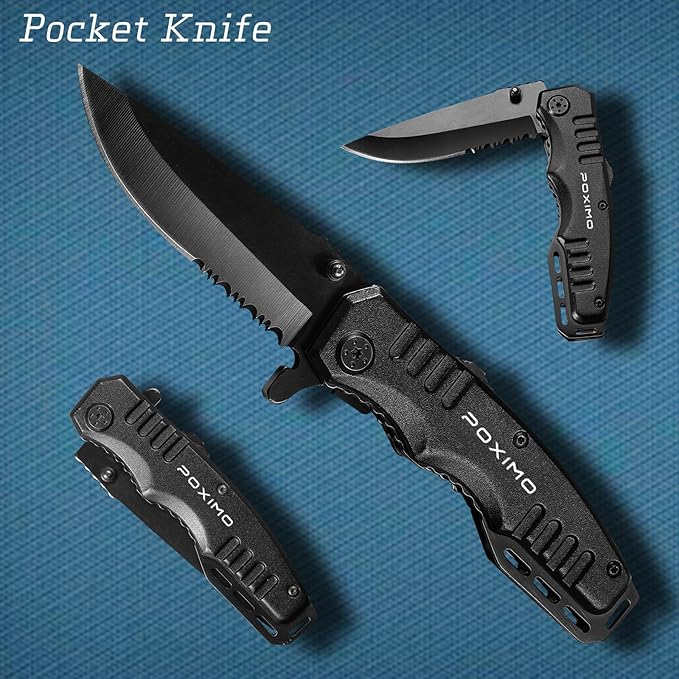 Multitools Gifts Set for Papa with 14-In-1 Multi-Pliers, Pocket Knife, Tactical Pen, Gifts for Grandfather Stocking Stuffers Multi-tools Kit(BEST GRANDPA EVER)
