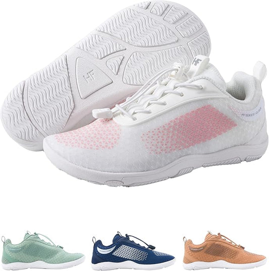 HF Cloud-Like Barefoot Shoes for Women & Men - Minimalist Shoes for Women, Arch-Support Breathable Splash-Proof Versatile Ergonomic Pain-Relief Posture-Improvement Hiking Boots Womens