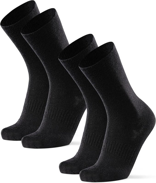 DANISH ENDURANCE Merino Wool Liner Hiking & Walking Socks, Blister Socks, Thermal, Breathable, for Men and Women - 2-Pack