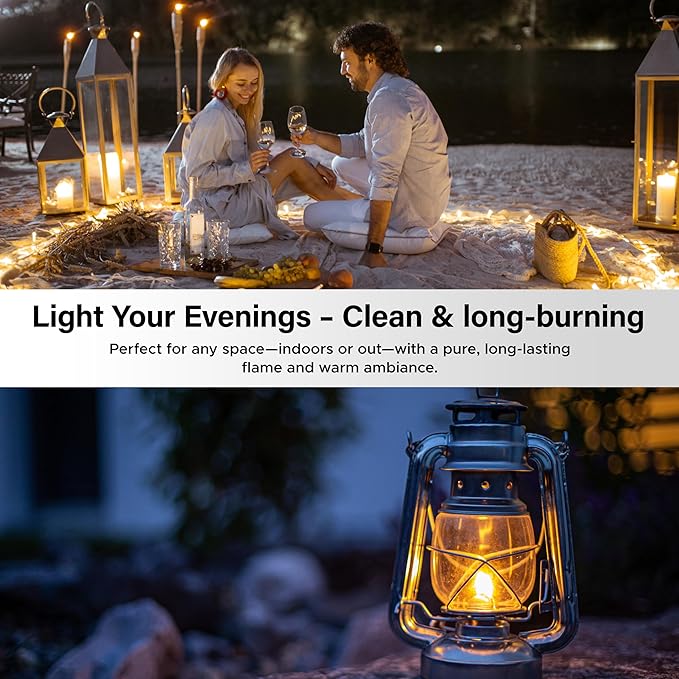 Firefly Kosher Odorless Paraffin Lamp Oil - Smokeless, Virtually Odorless, Long-Lasting- 1 Gallon