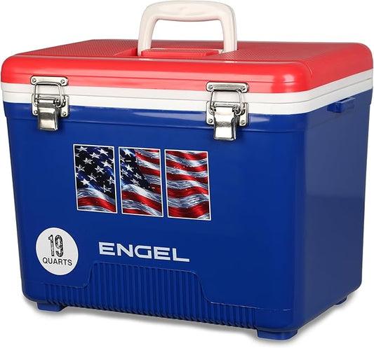 Engel 19qt Leak-Proof, Air Tight, Drybox Cooler and Small Hard Shell Lunchbox for Men and Women