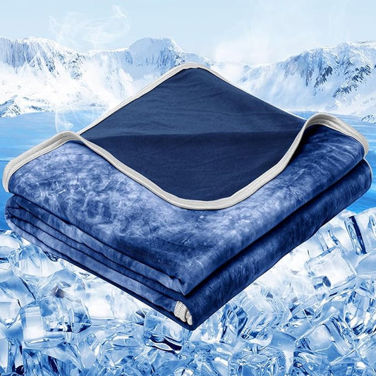 inhand Cooling Blanket King Size (90"x108"), Cooling Blankets for Hot Sleepers, Absorbs Heat to Keep Adults Cool for Summer Nights Sweats, Thin Cold Lightweight Blanket for Couch Bed, All Season Use