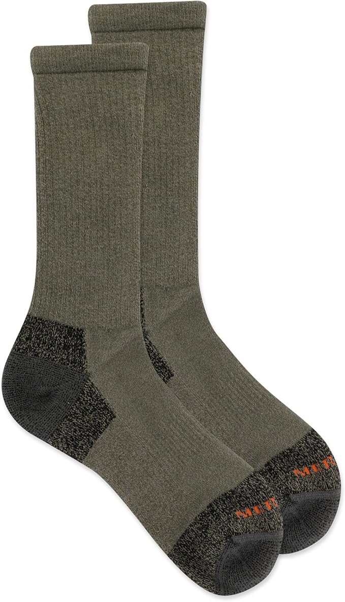 Merrell unisex-adult Men's and Women's Moab Hiking Mid Cushion Socks - Moisture Wicking & Arch Support