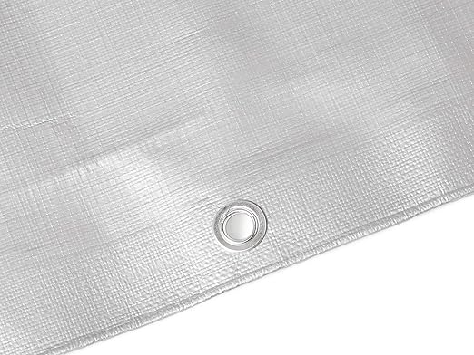 Amazon Basics Multi Purpose Waterproof Poly Tarp Cover, 12x20ft, 16MIL Thick, Silver/Black, 1-Pack (Previously AmazonCommercial brand)