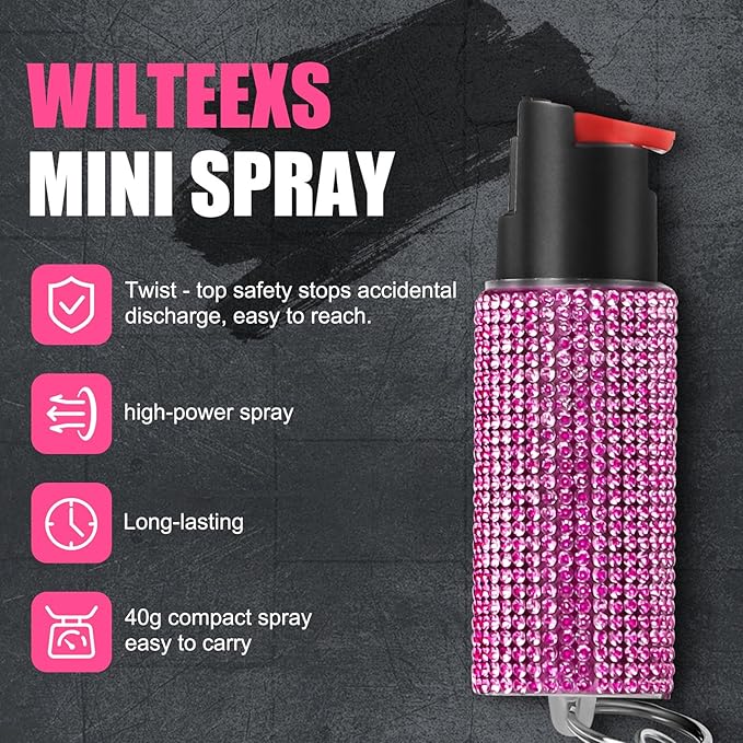 Powerful Compact Pepper Spray, Outdoor Personal Protection, Maximum Strength for Camping, Hiking, Outdoor Activities