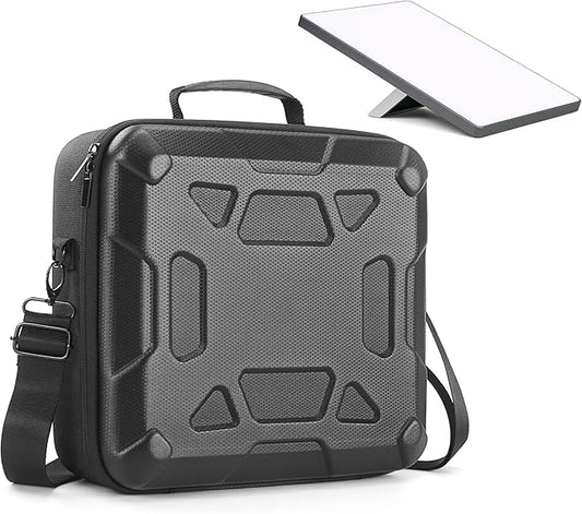 Carrying Case for Starlink Mini, Hard Shell EVA Protective Cover, Waterproof & Shockproof Travel Bag with Shoulder Strap, Organized Storage for Starlink Mini Accessories, for Camping, RV Travel
