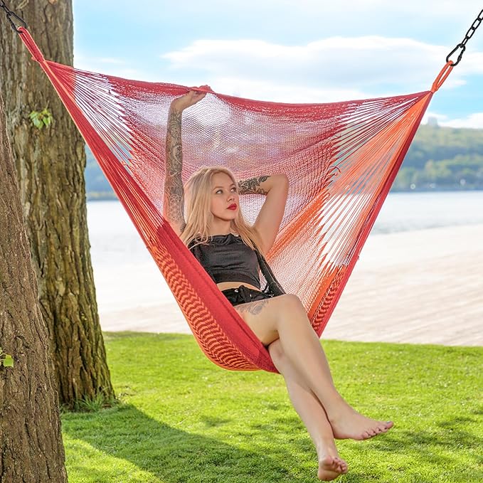 Hammock Chair Chain, 2 Pack 83in Hanging Swing Chain with 4 Carabiners, 660LB Capacity Heavy Duty Hammock Hanging Kit for Punching Bags, Swing Hangers, Porch, Patio, Playground Indoor Outdoor (Black)