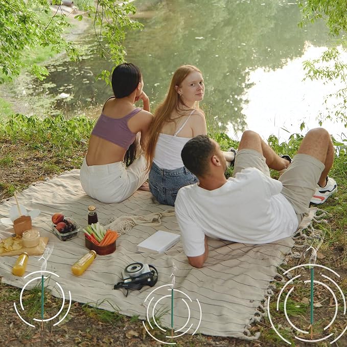 Mosquito Repellent Incense Sticks Outdoor Patio 12 PCS - DEET Free - Lemongrass Oil - Natural Citronella Incense Sticks for Camping, Patio, Hiking,etc