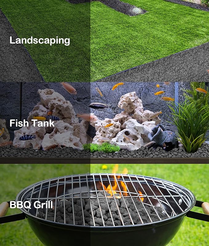 Stanbroil Lava Rock Granules for Gas Log Sets and Fireplaces - 10 lb.Bag (0.8"-1.2")