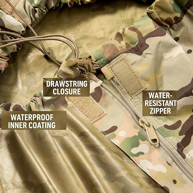 MT Military Nanovee Bivy Cover – Lightweight Army Modular Sleeping Bag System Shell, Summer Sleeping Gear or Layered Cold Weather Protection