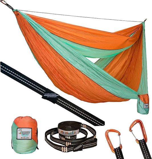 Camping Hammocks | Single Double and Bunk Bed Backpacking Hammock | Featherlite Outdoorsman Survival | hammok hamick hamock | (Just Peachy, ThirdWheeler)