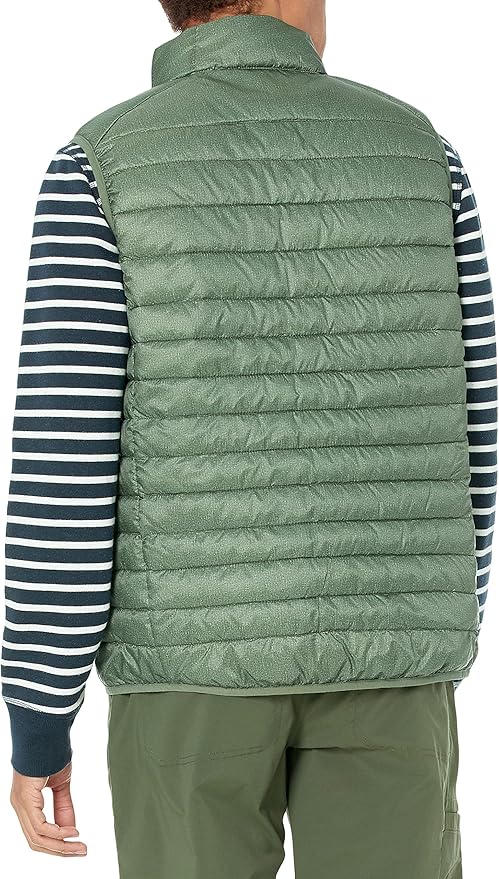 Amazon Essentials Mens Lightweight Water-Resistant Packable Puffer Vest