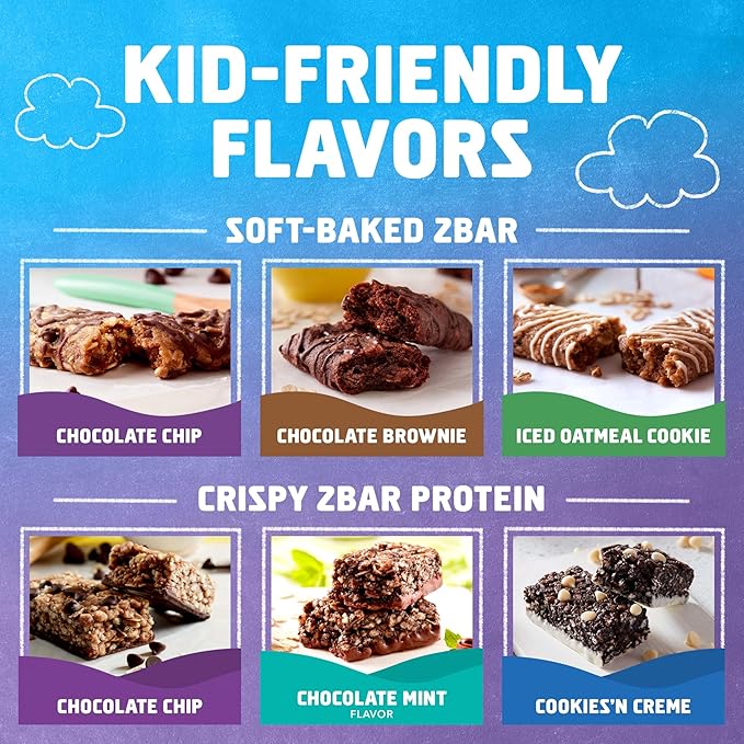 Zbar and Zbar Protein - Variety Pack - Made with Organic Oats - Non-GMO - Soft-Baked Energy Snack Bars and Crispy Protein Bars (16 Pack)