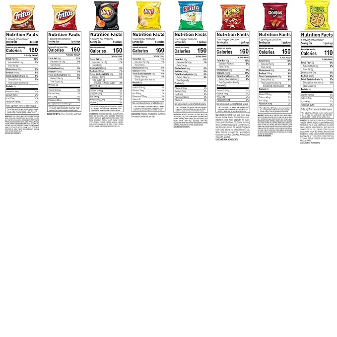 Frito-Lay Variety Packs, Party Mix, Single Serve Bags (40 Pack)