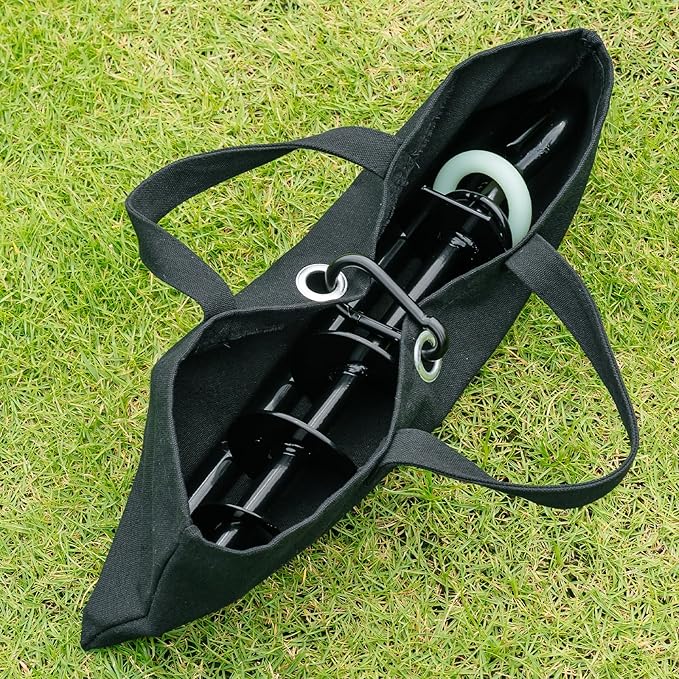 Dog Tie Out Stake for Outdoor Adventures - Glow in The Dark, Heavy Duty - for Large Dogs Up to 210 lbs, Rust-Proof, Durable - Portable for Camping, Beach, or Yard - Compatible with Any Leash