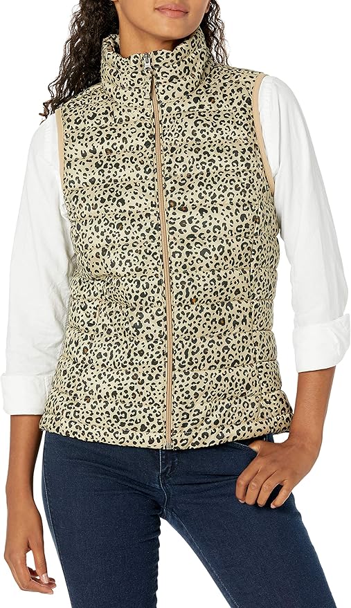 Amazon Essentials Women's Lightweight Water-Resistant Packable Puffer Vest