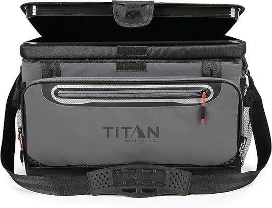Titan by Arctic Zone 30 Can Zipperless Soft Cooler with HardBody Liner
