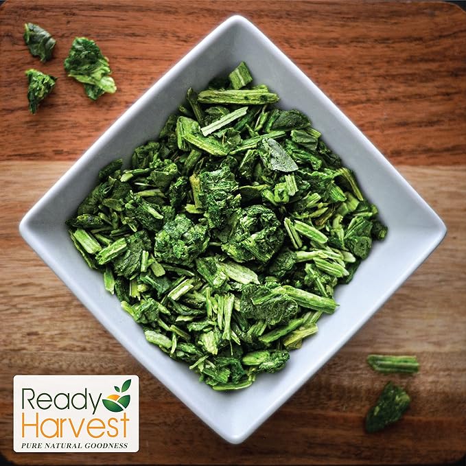 Ready Harvest Freeze Dried Food - Spinach | Emergency Vegetables | Camping Essentials | #10 Can | 25-Year Shelf Life | Cans Filled to the Top