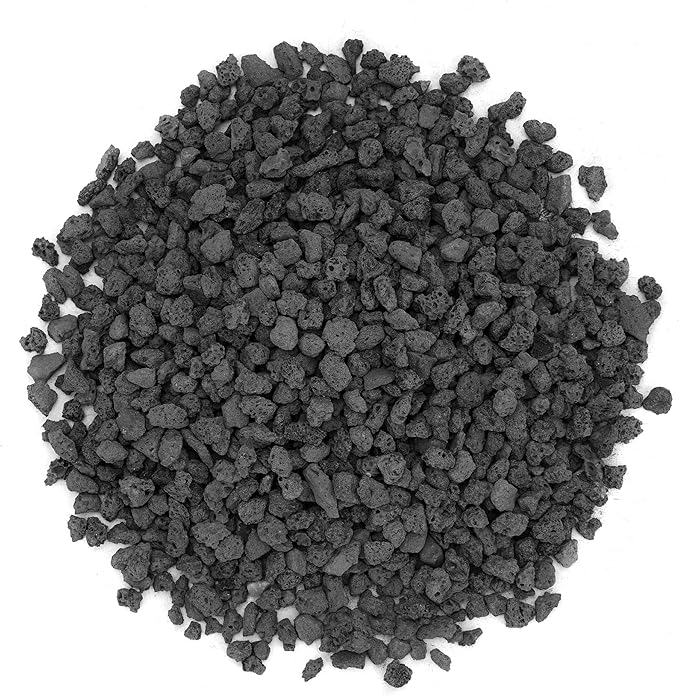 Stanbroil Lava Rock Granules - Decorative Landscaping for Fire Bowls, Fire Pits, Gas Log Sets, Indoor or Outdoor Fireplaces - 10 Pounds (0.1"-0.2")
