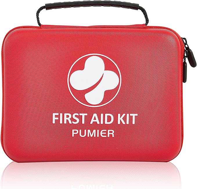 First Aid Kit - 368pcs Waterproof Compact Portable Hard Case - Ideal for Home, Car, Travel, Businesses, Hiking, Vehicle, Boat, Office, Survival - Public Must Have Emergency Kit, Camping Essentials
