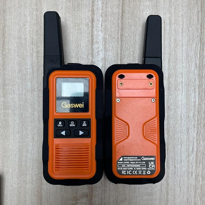 G2pro Walkie Talkies Long Range for Adults, Waterproof, Shock Resistant & Rechargeable Two-Way Radio with VOX 2 Pack(Orange)