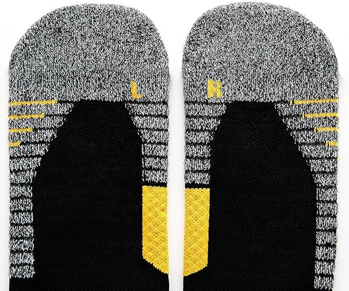 WANDER 3-6 Pairs Men's Athletic Run Cushion Over-the-Calf Tube Socks