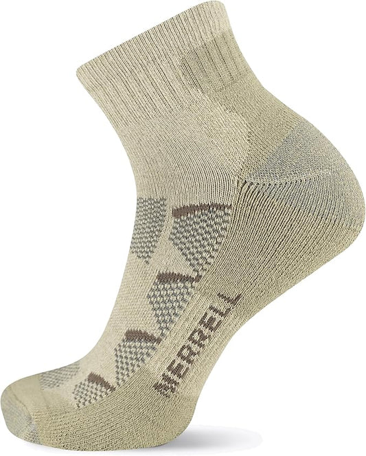 Merrell unisex-adult Men's and Women's Moab Hiking Mid Cushion Socks - Moisture Wicking & Arch Support
