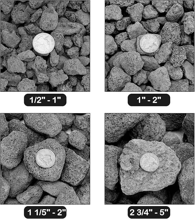 Stanbroil Lava Rock Granules for Gas Log Sets and Fireplaces - 10 lb.Bag (0.8"-1.2")