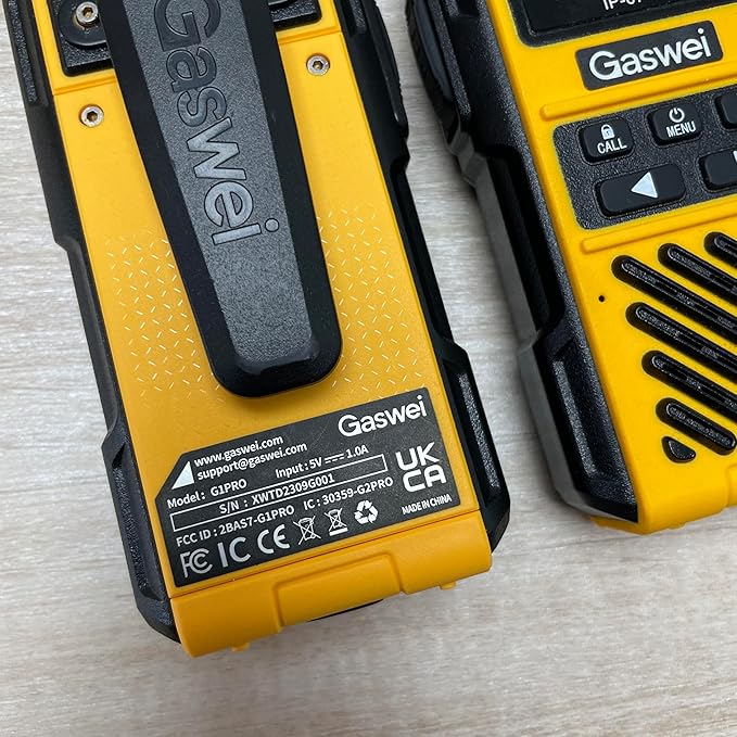 G1pro Profressional Walkie Talkies for Adults, Rechargeable Two Way Radios Long Range, 2 Way Emergency Radio, Waterproof (3 Pack)