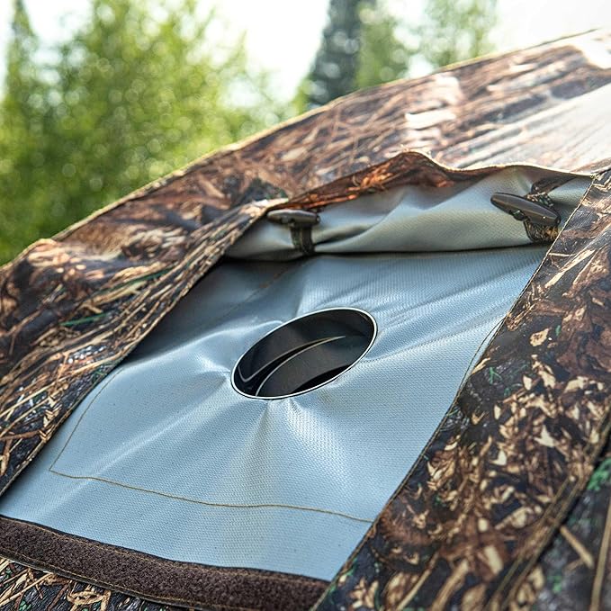 Rbm Outdoors Hot Tent with Stove Jack, Easy Setup 4 Season Winter Tents for Camping, Cold Weather Wall Double Layer Waterproof & Windproof Shelter