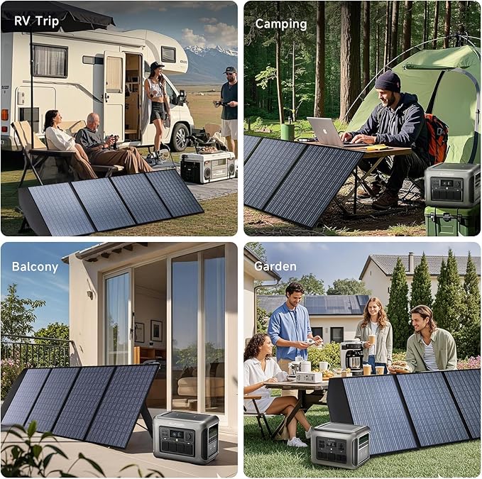 ALLPOWERS 21W 60W 100W 140W 200W 400W 600W Portable Solar Panel (SP033-200W)