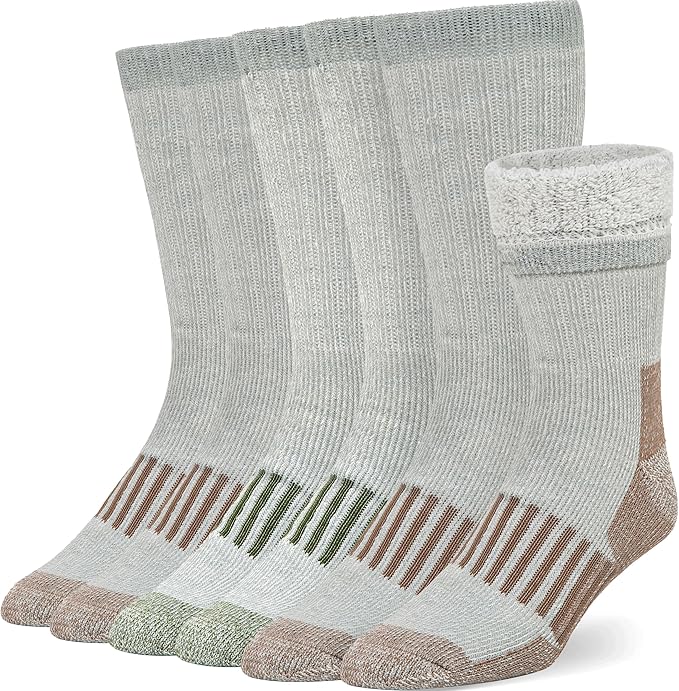 Alvada Merino Wool Hiking Socks Thermal Warm Crew Winter Boot Sock For Men & Women 3 Pairs