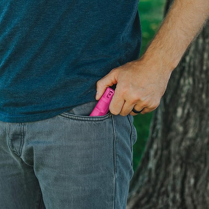Zarc Vexor Police Strength Pepper Spray, Flip-Top Finger Grip Design for Quick Access, Delivers 20+ Powerful Bursts, Two Pack