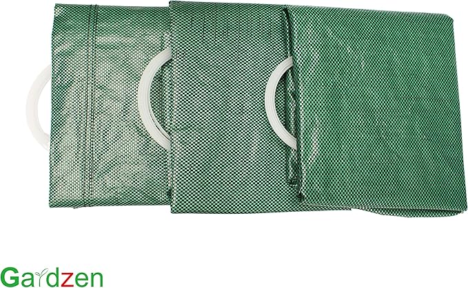 Gardzen 32&40&72 Gallon Yard Waste Bags, Reusable Heavy Duty Collapsible Garden Leaf Bags with Plastic Ring, Stand-Up Yard Waste Bin for Leaves, Lawn Debris & Grass Clippings