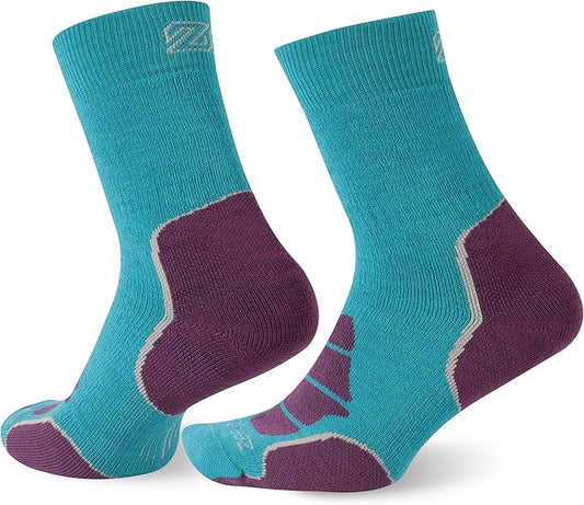 ZEAL WOOD Merino Wool Crew Hiking Socks for Women And Men with Full Cushion Moisture Wicking Walking Work Boot Socks
