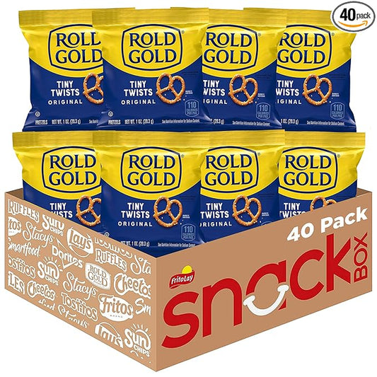Rold Gold Tiny Twists Pretzels, 1 Ounce (Pack of 40)