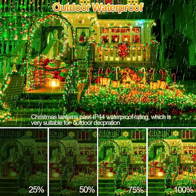 XURISEN 551FT Christmas Lights, 1400 LED Super Long String Lights 8 Modes & Memory Timer Plug in Twinkle Fairy Lights Decor for Home Xmas Party Wedding